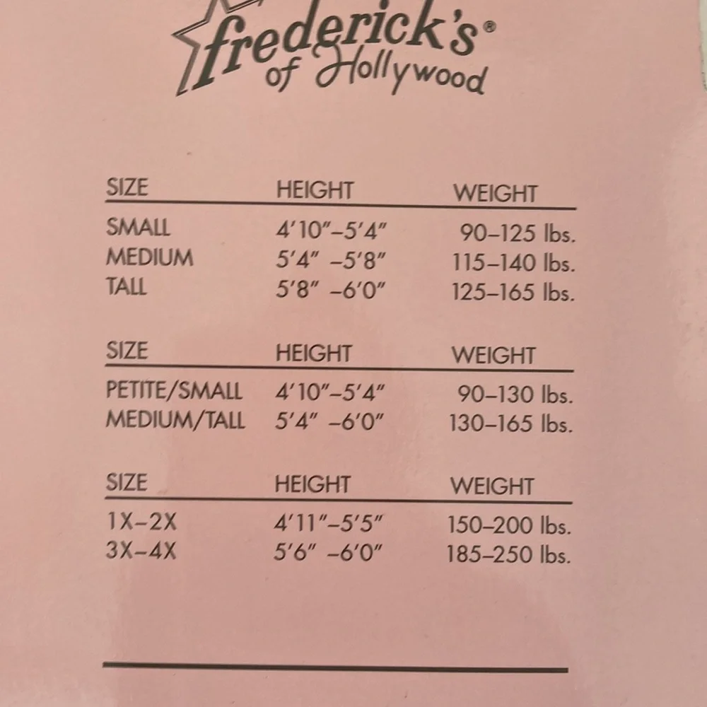 Fredericks of Hollywood new vintage